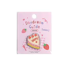 かわいい少女心刺繍入り布製デコレーションシール【自粘着・バッグ・衣服・帽子・スマホ・iPad用】