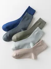 春夏用 薄手コットン男性用中筒ソックス【吸  汗・透湿・抗ピilling設計】