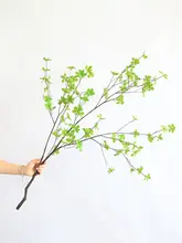 北欧風 フェイク吊るし植物【緑の枝と葉っぱ・室内装飾用】