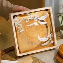 月餅用パッケージボックス【広東スタイル・空箱・中秋節ギフト用】（セットアップ対応）