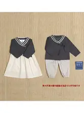 かわいい海軍風子供用ワンピース【手作り・パターンデザイン】