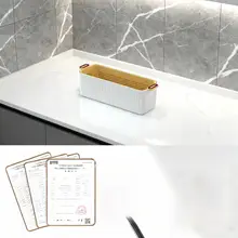 スタッカブルなポータブルハンドル付き長方形水切り収納バスケット【キッチン用・野菜・食器用】