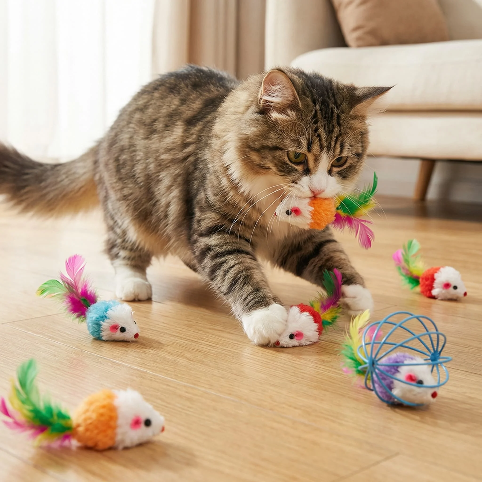 猫が中指をかき鳴らすのはなぜ？リアルなネズミおもちゃが解決する、猫のストレスと遊びのバランス