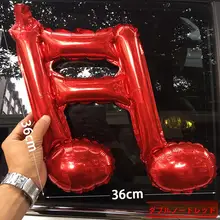 誕生日パーティー用アルミ箔音符バルーン【多色・装飾用】