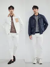 シンプルでスタイリッシュなホワイトデニムパンツ【細幅・赤耳デニム・ストレートシルエット・カジュアル用】
