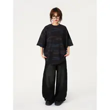 タイダイ柄 半袖Tシャツ【ユニセックス・クルーネック・ゆったりシルエット・ストリートスタイル】