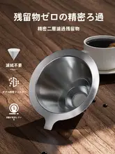 捷安玺 コーヒーフィルター付きドリッパー【超細目フィルター・手動抽出用】