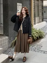 グレーのダブルフェイスカシミヤ女性用コート【短丈・秋冬用・高級感】
