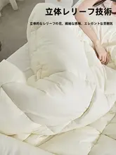 Violet 紫色の厚手掛け布団【保温性・春秋冬用・シングル・ダブル対応】