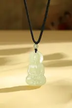和田玉の仏 pendant【男女兼用・ネックレス・平安デザイン・プレゼントに最適】