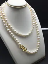 天然淡水真珠を使用したロングレイヤードネックレス【強い光沢・コーディネート自由】（セットアップ対応）