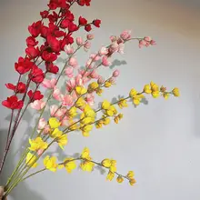 華やかな色合いのフェイクフラワー【多頭デザイン・春夏用・長杆】
