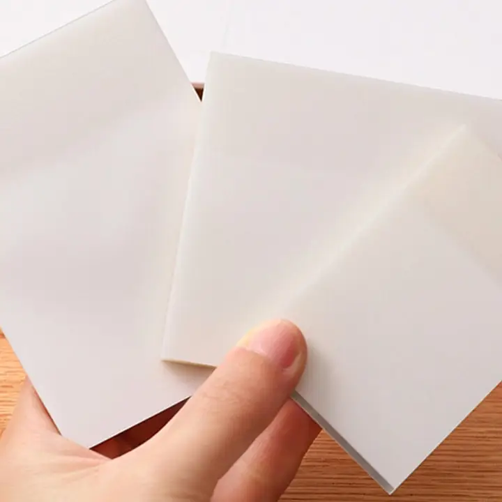 シンプルな透明メモ帳【学生用・はがせる便利メモ】