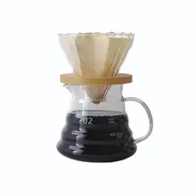 手作りコーヒー用高耐熱ガラスドリップポット【V60フィルター付き・メモリ付き】