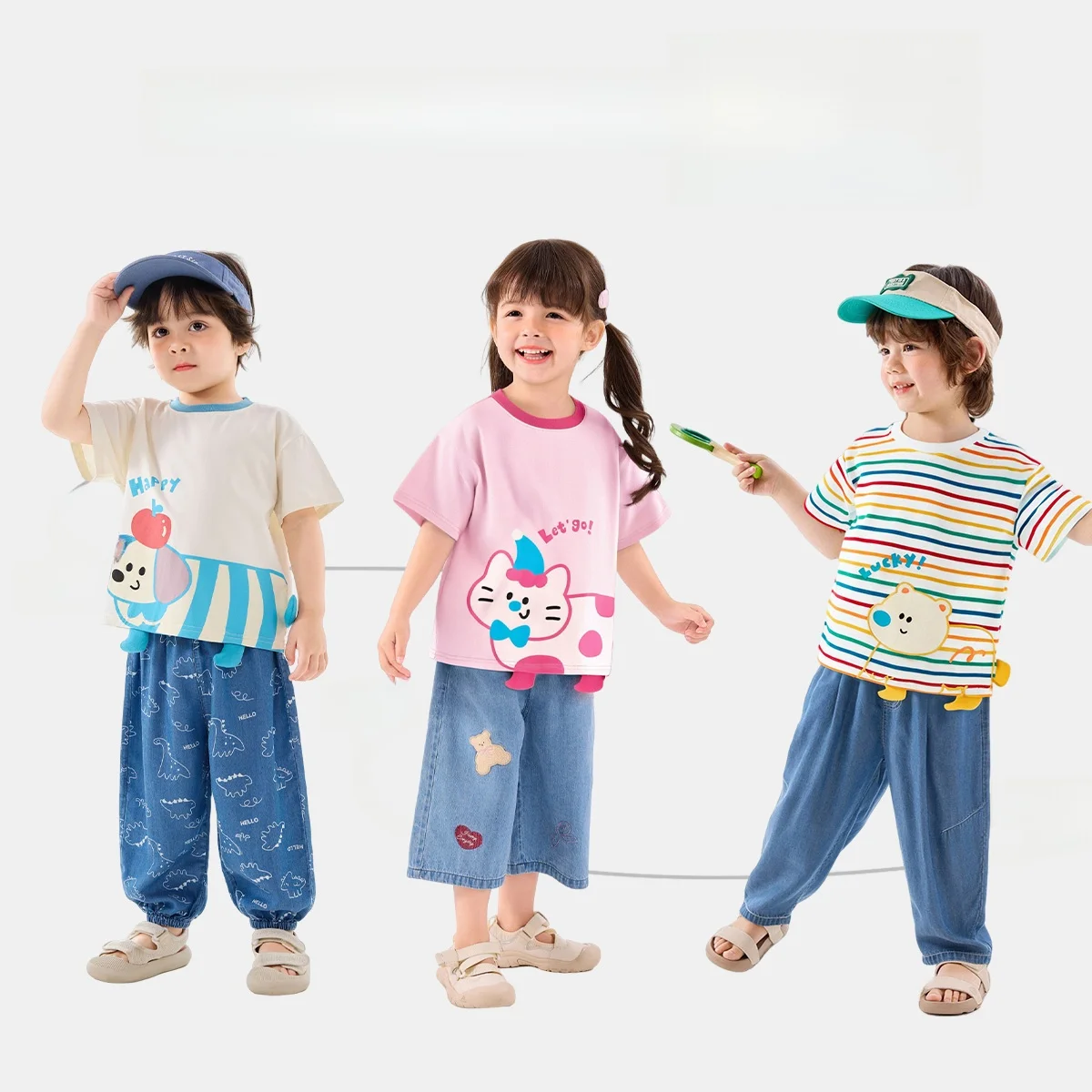 子供用カートゥーンデザインTシャツ：夏用短袖ラウンドネックの実用性と選定基準
