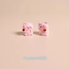 可愛いミニ豚デスクトップ置物【癒し系・オフィス用・装飾】