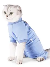 猫用術後服【防止舐め・毛の抜け落ち防止・四脚デザイン】