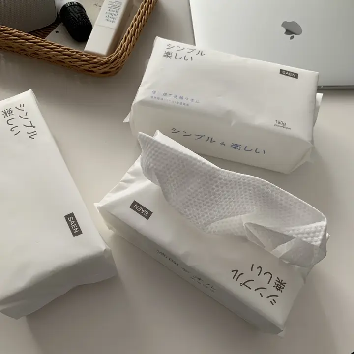 使い捨て厚手洗顔タオル【6パック・乾湿両用・柔らかい素材】