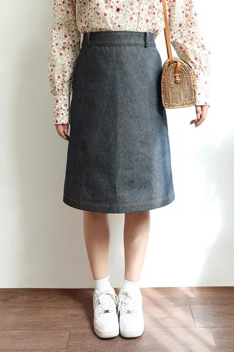 日本製コットン生地【色織デニム・極上の柔らかさ・通気性・無地】