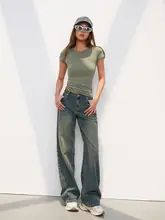ボディにフィットするショート袖Tシャツ【ウエストシェイプ・夏用・女性用】