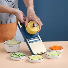 ステンレス製 家庭用野菜スライサー【多機能・ポテトスライサー・にんにく・大根対応】