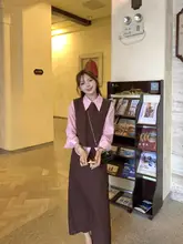 小柄向け秋季ファッションコーディネート【二点セットアップ対応・通勤スタイル】