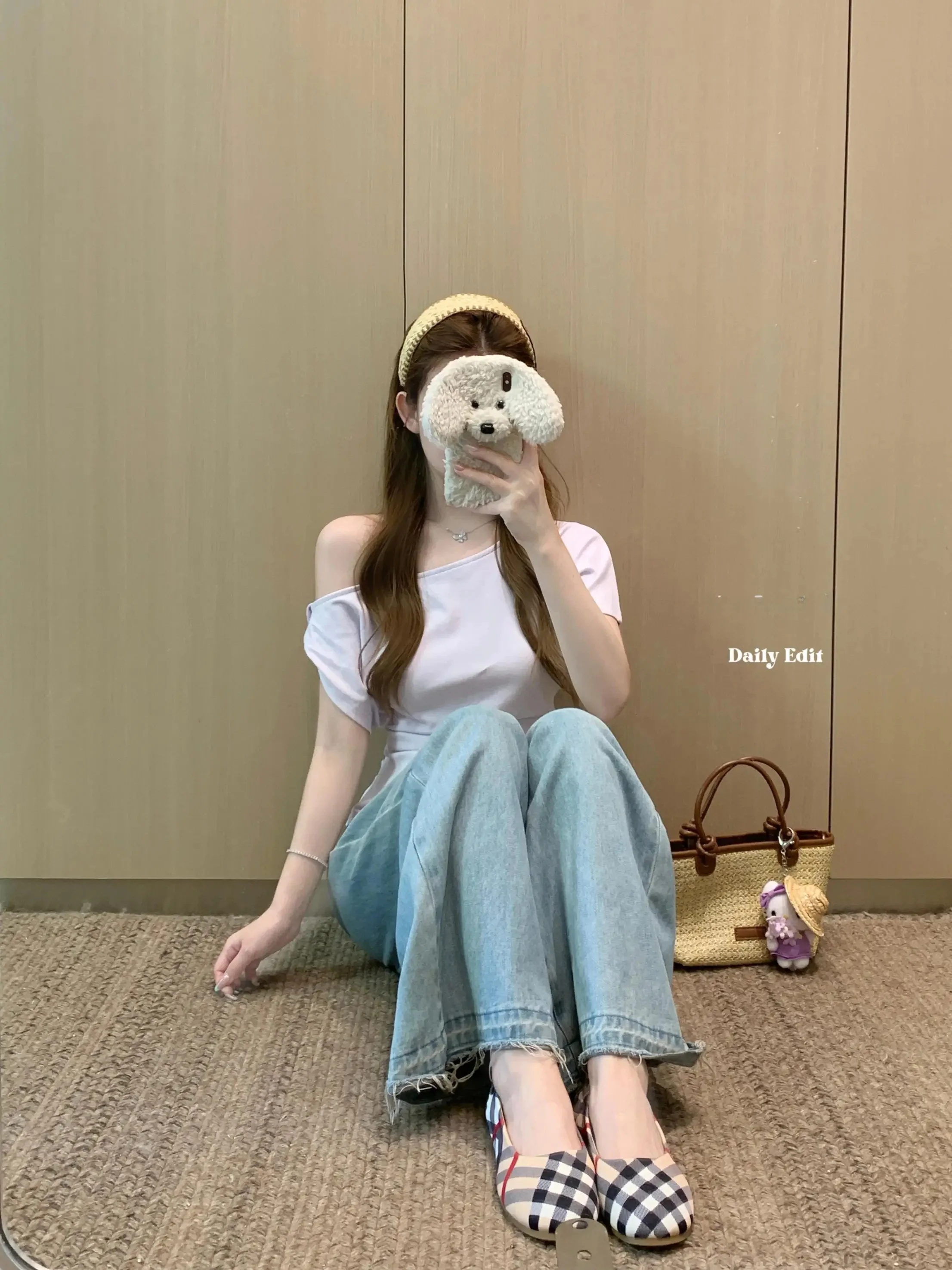 半袖コーデ レディースで失敗しないスタイルは？香芋紫のオフショルダーTシャツが解決する3つの理由
