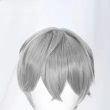 コスプレ用シルバーショートウィッグ【男子キャラクター用】