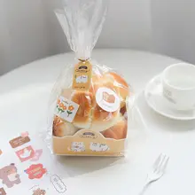 オリジナルデザインの焼き菓子用袋シール【雪花クッキー・パッケージラベル】