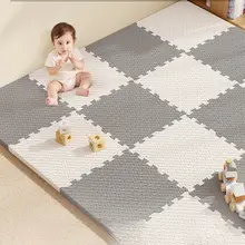 赤ちゃん用厚手の泡パズルマット【家庭用・無甲醛・柔らかい・組み合わせ可能】