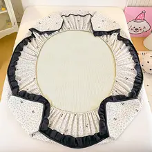 全棉バンプキンマットカバー【滑り止め機能・花柄デザイン】（セットアップ対応）