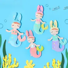 美人魚デザインの赤ちゃん用ぬいぐるみ【安眠・柔らかな毛布素材】