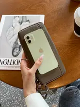 本革製 長財布【大容量・シンプルデザイン・スマホ収納可・女性用】
