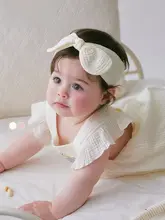 新生児用ヘアバンド【夏用・純綿・やわらかいガーゼ・可愛いデザイン】