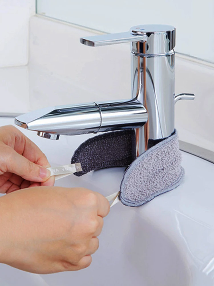 水栓用研磨クリーニングクロス：両面タイプで水垢対応のキッチンクリーニングに最適