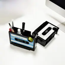 カセットテープ型のペンスタンド【実用的なデスク装飾・誕生日プレゼントに最適】