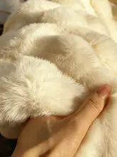 極上の柔らかさ ウサギ毛ファー毛布【オフィス用・冬のひざ掛け】