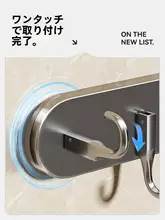 キッチンフック 吸盤式 穴あけ不要 横長 フックバー 調理器具収納 おたま ヘラ 便利