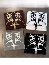 トレンドのニットキャップ【男女兼用・暖かい・刺繍デザイン】（セットアップ対応）