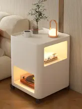 ナイトテーブル 家庭用 寝室 アイアン 創造的 移動 小型 収納キャビネット