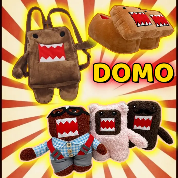 可愛いドモクンデザインの毛並みバックパック【キャラクター・子供用・高透湿】（セットアップ対応）