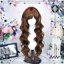 ロリータスタイルの日本風ウィッグ【エアリー前髪・梨花巻き・フルウィッグ】