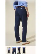 夏用薄手コットンビジネスカジュアルパンツ【多用途・男性用】