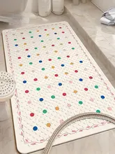 シンプルデザインの防滑バスマット【PVC製・防水・子供用・シャワールーム適用】