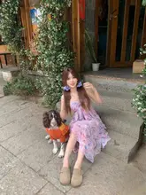 美しいデザインのフラワープリントキャミソールドレス【夏のビーチリゾート・バックオープン・ハイネック】