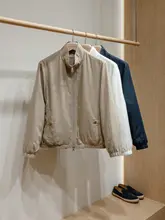 男性用リバーシブル立ち襟ジャケット【リネンと防水素材使用】