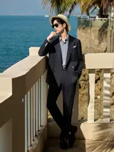 ビジネス用フォーマルスーツ【結婚式・ダブルブレスト・メンズ用】