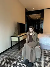 レディーススカート 春の新作 韓国風 シンプルで万能