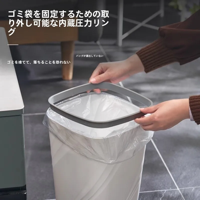 おしゃれな大容量ゴミ箱：リビング・キッチン用の12L円形無蓋タイプが実際の使い勝手をどう評価するか