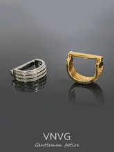 モビウスデザインのネクタイクリップ【水晶装飾・ファッショナブル・軽やか】